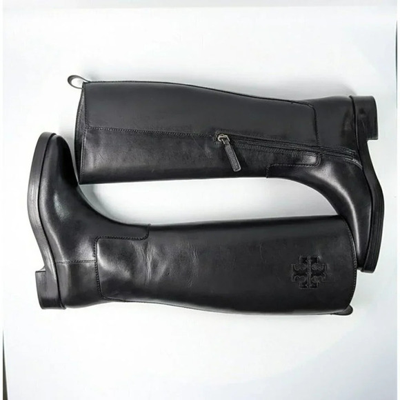 Tory Burch Women's The Riding Boot Milano Mezzo Calf Black Size 6 (MSRP $648) - Picture 9 of 12